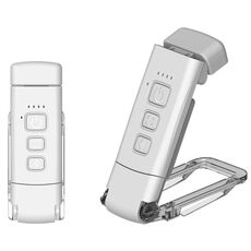 Lampada da lettura portatile staccabile con ricarica USB, lampada da scrivania a LED girevole con protezione degli occhi (bianca)