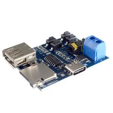 Scheda di decodifica MP3 senza perdita Scheda di decodifica TF Scheda USB Flash Drive Modulo lettore di decodifica MP3 con amplificatore, interfaccia: tipo C
