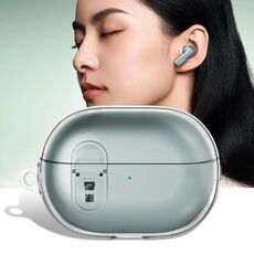 Per Huawei FreeBuds Pro 3 Auricolare wireless Custodia protettiva in TPU+PC con fibbia in metallo (trasparente)
