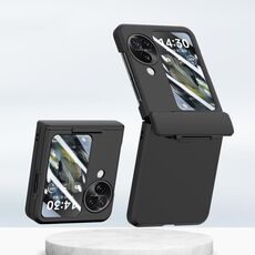 Per OPPO Find N3 Flip PC Skin Feel Custodia per telefono pieghevole integrata con albero centrale (nero)