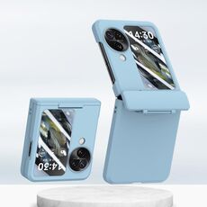 Per OPPO Find N3 Flip PC Skin Feel Custodia per telefono pieghevole integrata con albero centrale (blu cielo)