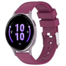 Per cinturino in silicone liscio tinta unita Garmin Vivoactive 5 da 20 mm (Borgogna)