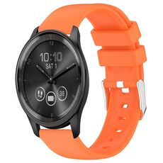 Per cinturino in silicone liscio tinta unita Garmin Move Trend da 20 mm (arancione)