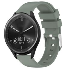 Per cinturino in silicone liscio tinta unita Garmin Vivomove Sport da 20 mm (verde oliva)