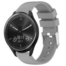 Per cinturino in silicone liscio tinta unita Garmin Vivomove Sport da 20 mm (grigio)