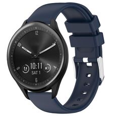 Per cinturino in silicone liscio tinta unita Garmin Vivomove Sport da 20 mm (blu notte)