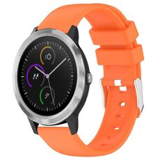 Per cinturino in silicone liscio tinta unita Garmin Vivoactive 3 da 20 mm (arancione)