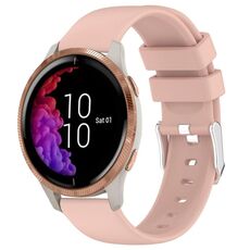 Per cinturino in silicone liscio tinta unita Garmin Venu da 20 mm (rosa)