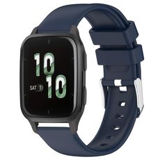 Per cinturino in silicone liscio tinta unita Garmin Forerunner Sq2 da 20 mm (blu notte)