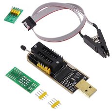 Clip di prova con 1 scheda + modulo programmatore CH341A Routing della scheda madre USB Cristalli liquidi Smontaggio Strumento di test SOP8 gratuito
