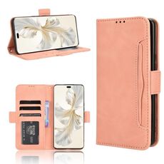 Custodia per telefono in pelle con texture di vitello per Honor 100 Pro 5G (rosa)