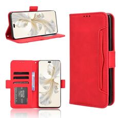 Custodia per telefono in pelle con texture di vitello per Honor 100 Pro 5G (rosso)