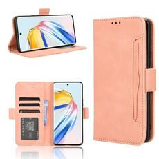 Custodia per telefono in pelle con texture di vitello per Honor X9b 5G (rosa)