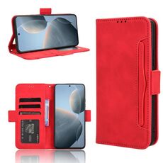 Per Xiaomi Redmi K70 / K70 Pro 5G Custodia per telefono in pelle con texture di vitello con texture di vitello(Rosso)