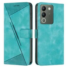 Per vivo Y200 Dream Triangle Custodia in pelle per telefono con cordino (verde)