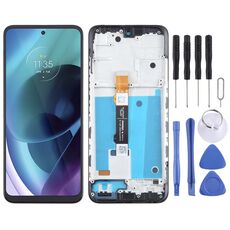 Per Motorola Moto G71 5G digitalizzatore schermo LCD originale assemblaggio completo con cornice