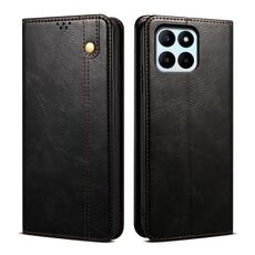 Per Honor X8b 4G Global Oil Wax Crazy Horse Texture Custodia in pelle per telefono (nera)