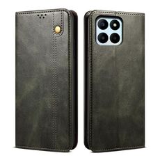 Custodia per telefono in pelle con texture Crazy Horse per Honor X8b 4G Global Oil Wax (verde)