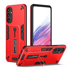 Custodia per telefono con supporto per dito Variety Brave Armor per Samsung Galaxy S24 5G (rosso)