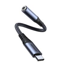 JOYROOM SY-C01 Cavo adattatore audio da USB-C/Tipo-C a 3,5 mm (nero)