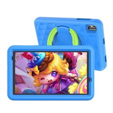 Pritom B8K 4G LTE Tablet per bambini 8 pollici, 4GB+64GB, Android 12 Unisoc T310 Quad Core CPU Supporto Parental Control Google Play (Blu)