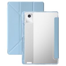 Per Lenovo Tab M11 /Xiaoxin Pad 11 2024 Custodia per tablet in pelle con deformazione acrilica trasparente (blu ghiaccio)