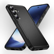 Per Samsung Galaxy S24 5G Pioneer Armor Heavy Duty PC + Custodia per telefono in TPU (Nero)