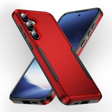 Per Samsung Galaxy S24 5G Pioneer Armor Heavy Duty PC + custodia per telefono TPU (rosso + nero)