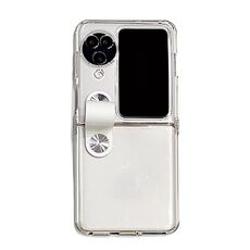 Per OPPO Find N3 Custodia trasparente in TPU Flip con fibbia a cerniera