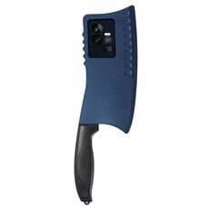Per vivo iQOO 11 coltello da cucina simulato TPU + custodia per PC (blu)