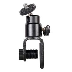 C038 Per conferenze trasmesse in diretta Supporto per luce di riempimento con clip per monitor portatile in lega di alluminio da 1/4 di vite