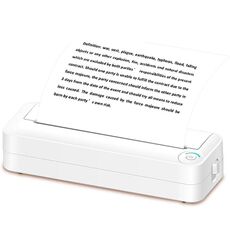 Stampante A4 senza inchiostro con connessione Bluetooth Stampante fotografica portatile per mini studenti per ufficio, modello: X8