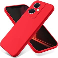 Per vivo Y77t 5G Custodia protettiva a copertura totale antigoccia in silicone liquido tinta unita(Rosso)