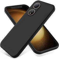 Per vivo Y100A 5G Custodia protettiva a copertura totale antigoccia in silicone liquido a tinta unita (nera)