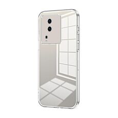 Per vivo iQOO Neo7 Custodia per telefono con foro sottile con placcatura trasparente (trasparente)