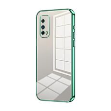 Per vivo iQOO Z1X Custodia per telefono con foro sottile con placcatura trasparente (verde)