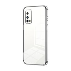 Per vivo iQOO Z1X Custodia per telefono con foro sottile con placcatura trasparente (Argento)