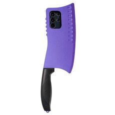 Per Samsung Galaxy S21 Ultra 5G simulato coltello da cucina TPU + custodia per PC (viola)