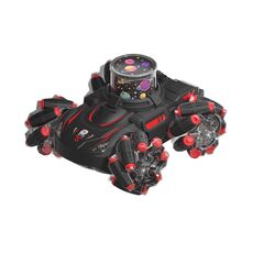 JJR/C Q169 2.4G Magic Color Projection Stunt Auto telecomandata (Nero Rosso)