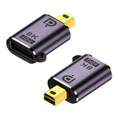 Adattatore DP 1.4 a Mini DP 8K 60Hz Trasmissione video HD espandibile, Specifiche: da mini DP maschio a DP 1.4 femmina