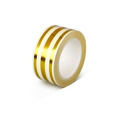 Adesivo autoadesivo in PVC impermeabile per piastrelle dorate da 2,5 cm x 5 m (Oro)