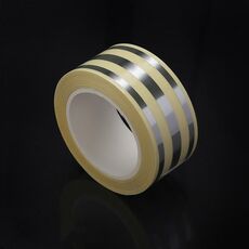 Adesivo autoadesivo in PVC impermeabile per piastrelle dorate da 2,5 cm x 5 m (Argento)