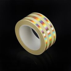 Adesivo autoadesivo in PVC impermeabile per piastrelle dorate da 2,5 cm x 5 m (laser)