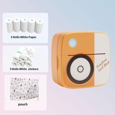 Mini stampante per etichette D2 Stampante termica portatile wireless senza inchiostro Stampante fotografica, specifiche: set di materiali di consumo