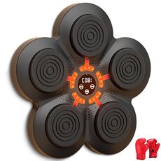 Boxer elettronico a parete con luce a LED intelligente Bluetooth Music Boxer domestico senza punzoni con guanti per bambini