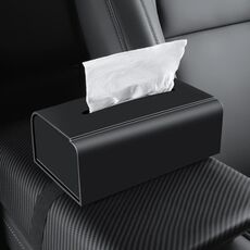 Per scatola di carta con cintura elastica per scatola di fazzoletti in silicone per auto universale Tesla