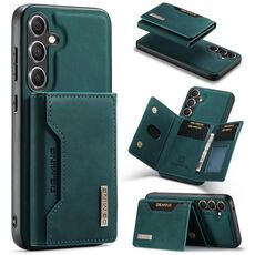 Per Samsung Galaxy S24+ 5G DG.MING Serie M2 Borsa multi-carta 3 pieghe + Custodia magnetica per telefono (Verde)