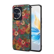 Custodia per telefono in TPU per Honor 100 Four Seasons Flower Language Series (verde primavera)