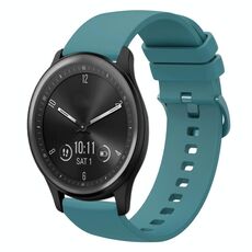 Per Garmin Vivomove Sport 20mm Cinturino in silicone morbido a tinta unita (verde pino)