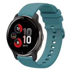 Per Garmin Venu 2 Plus 20mm Cinturino in silicone morbido a tinta unita (verde pino)
